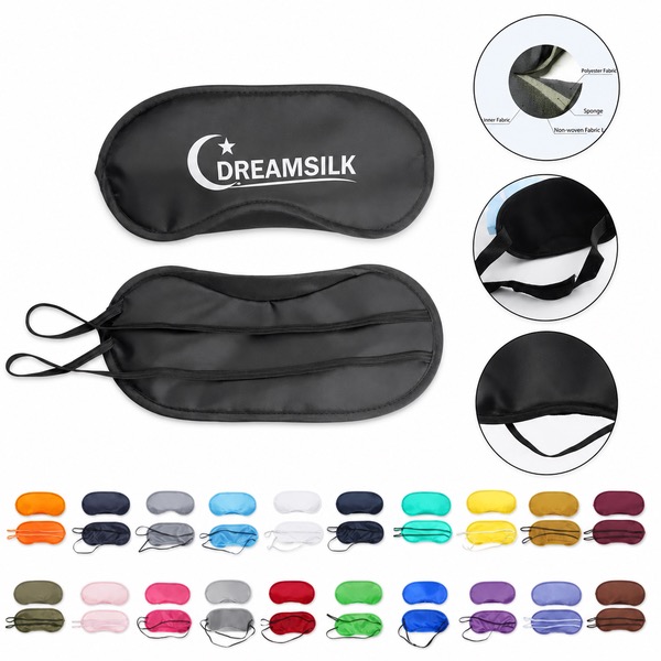 Polyester Sleep Mask Full Color Blackout 7.28 x 3.35