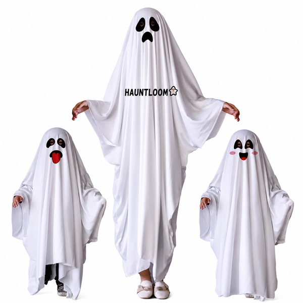 Lightweight Ghost Costume with Clear Visibility Eye Holes