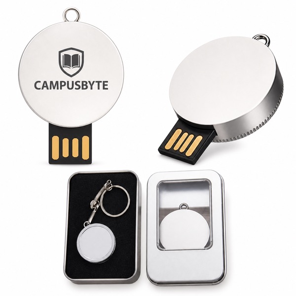 Metal Keychain USB Drive with 10MB/s Transfer Rate