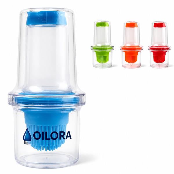 Food-Grade Silicone Oil and Sauce Brush Bottle, 1.5oz