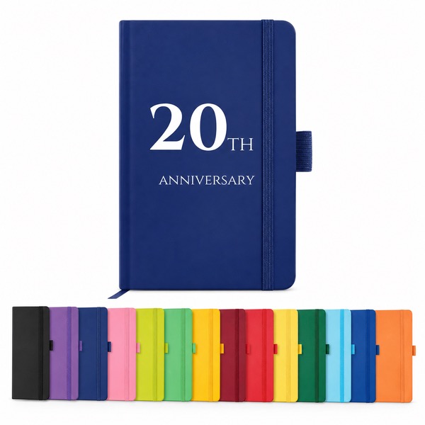 A6 Portable Leather Journal with Pen Loop and 80 Pages