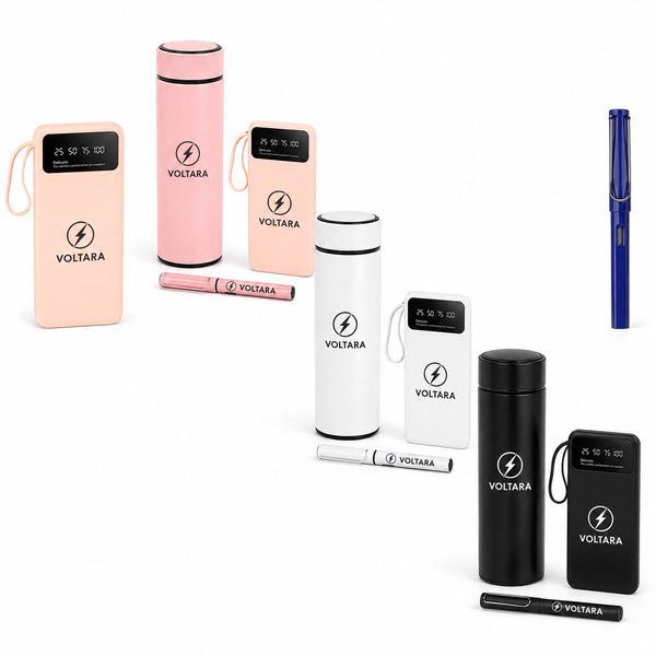 10,000mAh Power Bank 500ml Smart Tumbler Set