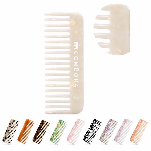 Acetate Wet Dry Hair Comb with Wide Teeth