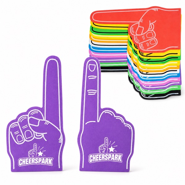Mini EVA Foam Finger Sleeves for Cheering — Eva — Black