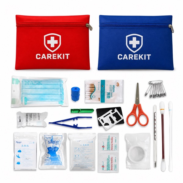 Water Resistant First Aid Kit, 9.84 x 6.3 Inch, MOQ 10