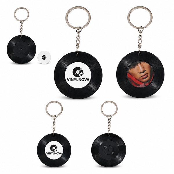 NFC Promotional Photo Keychain PVC Acrylic Wood — Pvc / Acrylic / Wood — Black