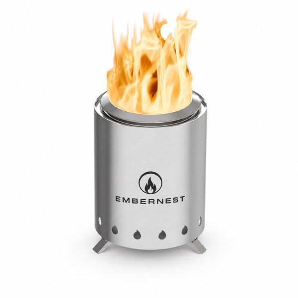 Mini Stainless Steel Fire Pit with Foldable Legs