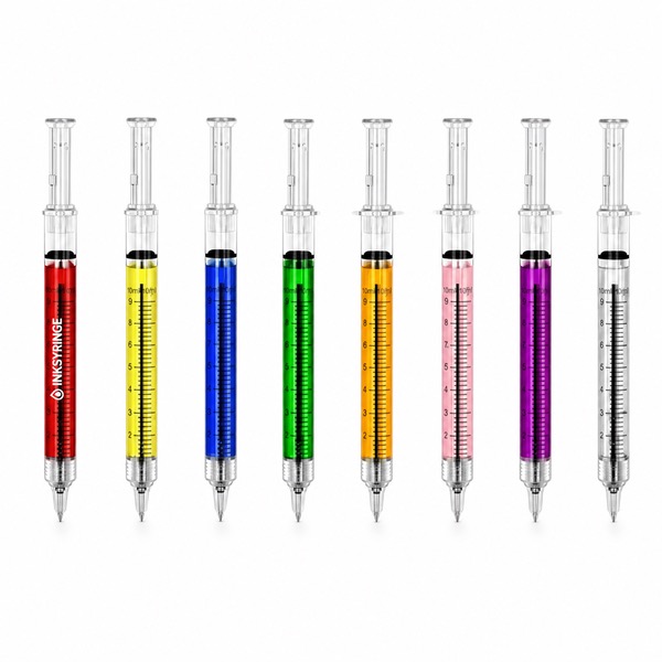 Syringe Body Clicker Pen For Notes and Sketches