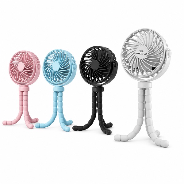 Quiet Handheld Mini Fan With Built In Light