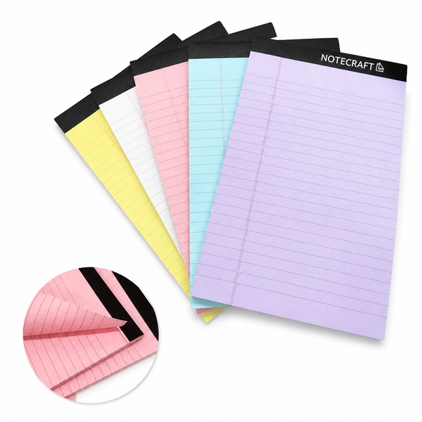 A5 Soft Color Office Notepad with Perforated Pages