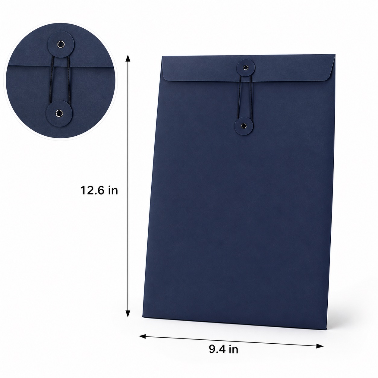 23x16cm A5 Kraft File Pocket with String Closure