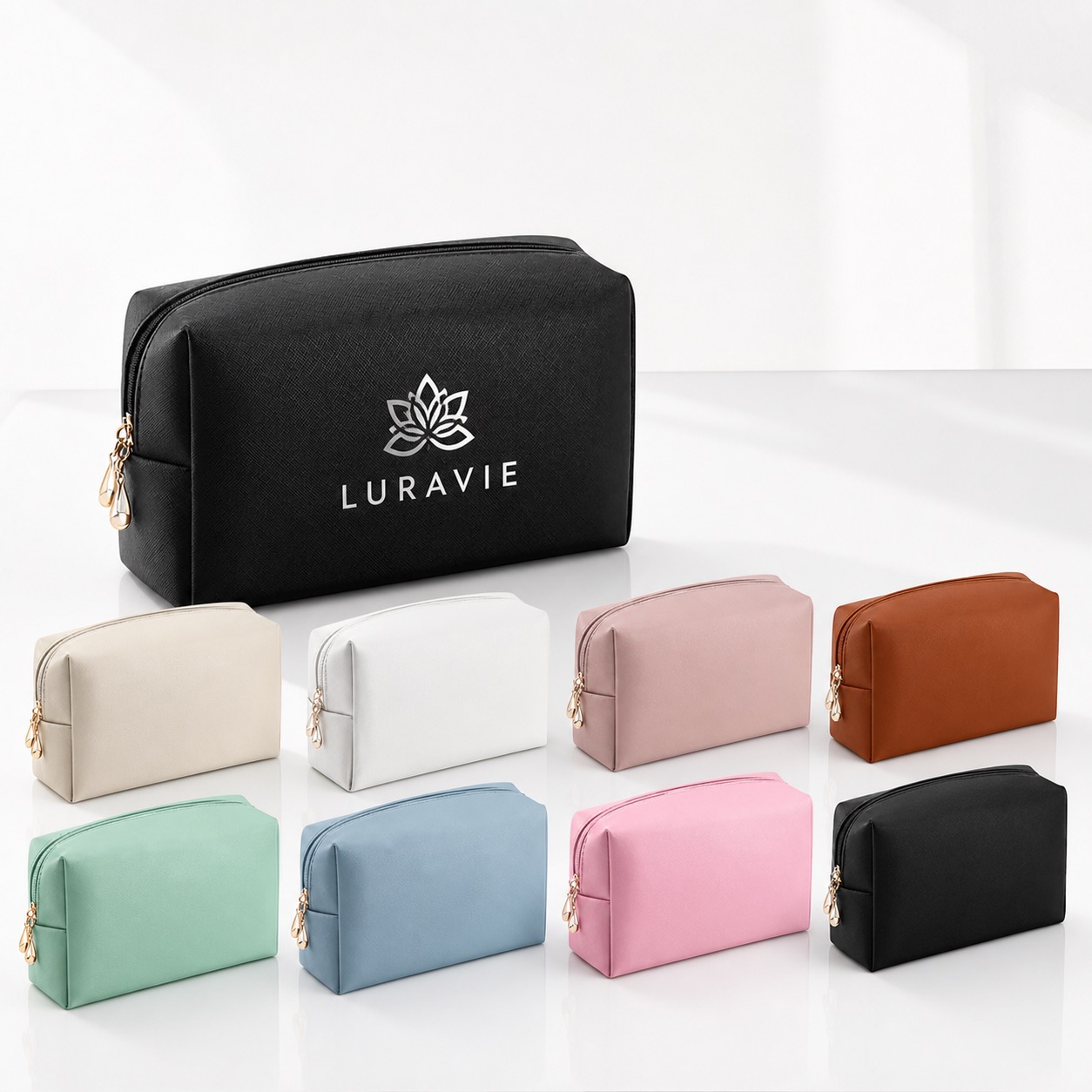 Travel Makeup Organizer in PU Leather