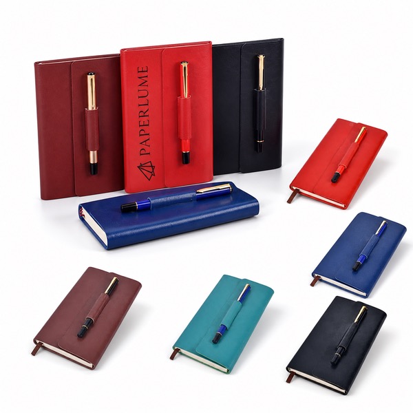 05 x 4.02 Inch PU Notebook with Pen Loop
