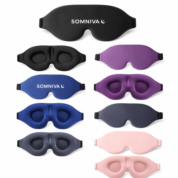 3D Light Blocking Sleep Mask 9.8 x 5.1 x 1.2 in