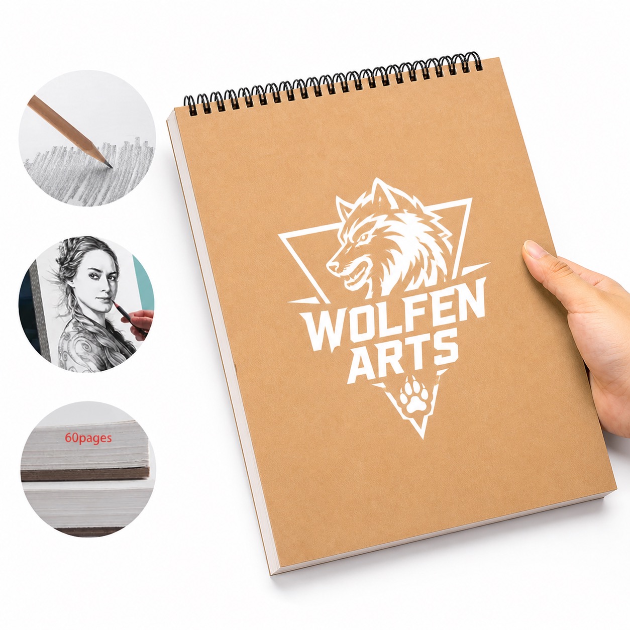 A4 Drawing Sketchbook 11.4 x 8.27 Inches — Paper — Custom