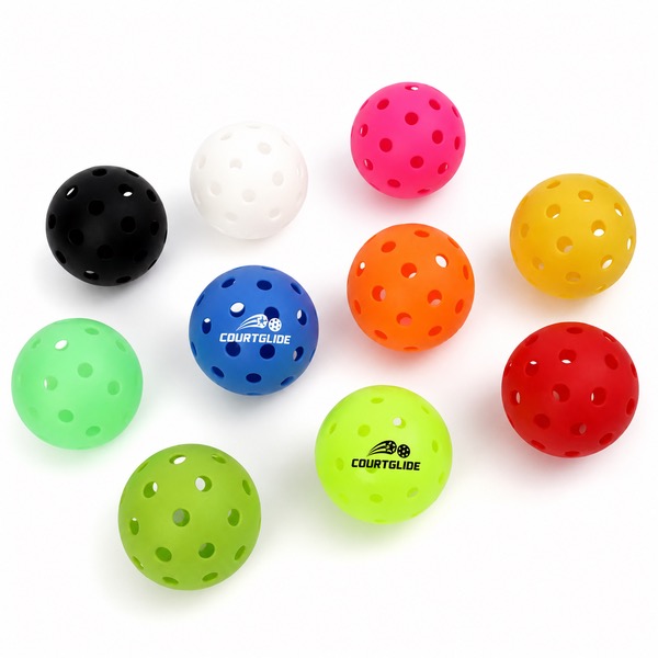 Hard Court Pickleballs with 40 Wind Resistant Holes