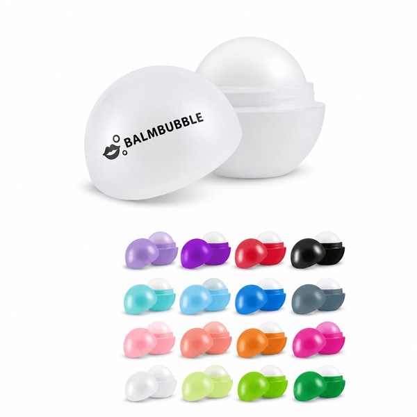 Colorless Lip Balm Ball with Multiple Scents