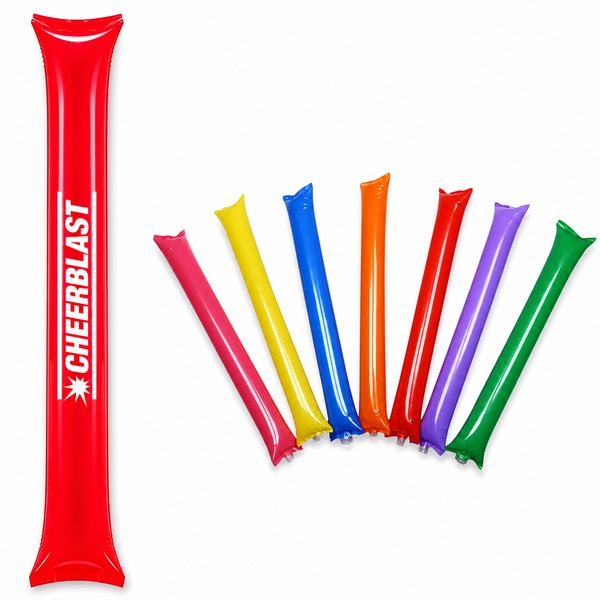 Sports Cheering Thunder Sticks, Easy Inflate — Pe — Red