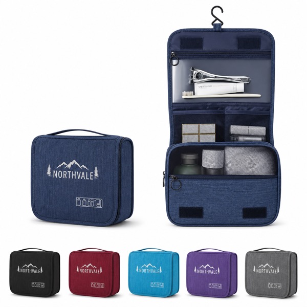 Travel Wash Bag With Transparent PVC And Multiple Pockets