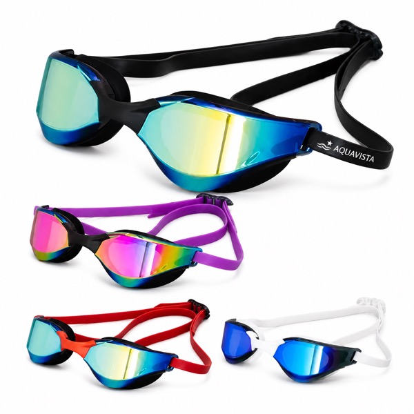 Silicone Adult Swim Goggles with Waterproof Fit