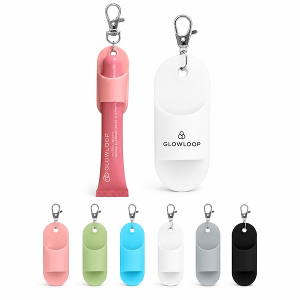Keychain Silicone Lipstick Storage Pouch
