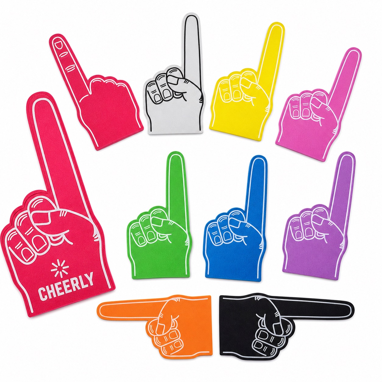 EVA Foam Number 1 Hand Fans 18 Inch