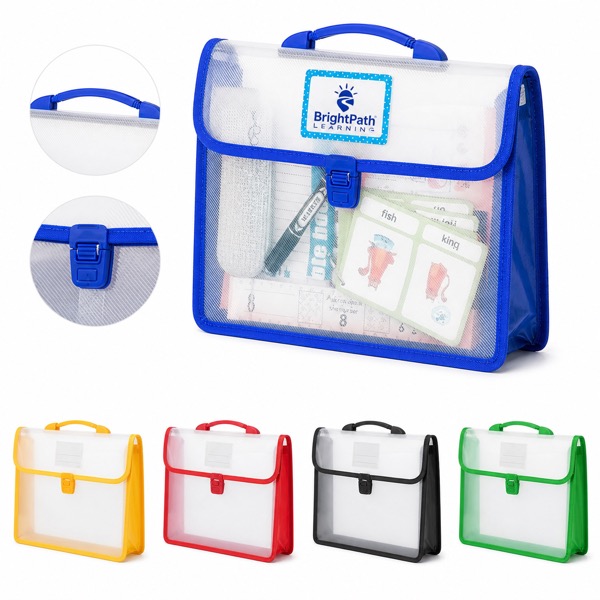 A4 Clear PP Document Storage Bag 12.97 x 9.83 x 2.36 Inch