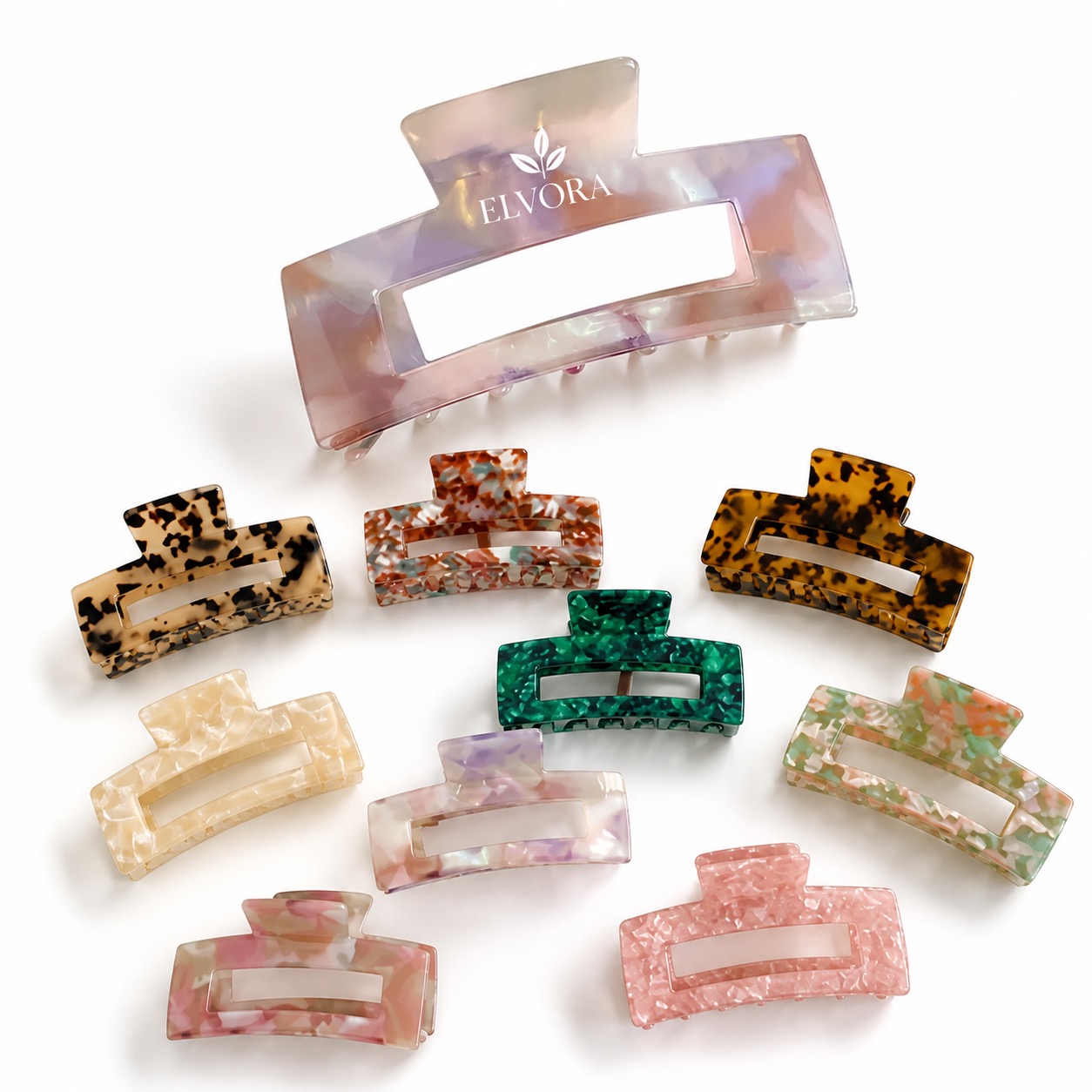 Acetate Updo Clip for Gentle Secure Hold
