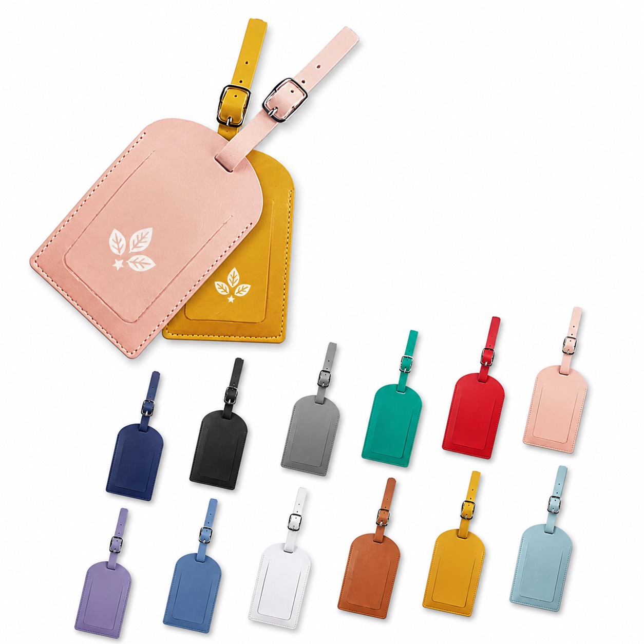 Premium Synthetic Leather Travel Tag, 4.33 x 2.76 Inch
