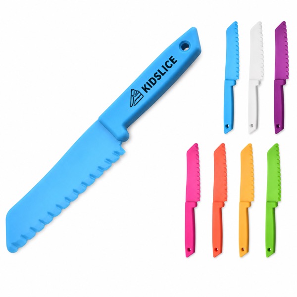 Kids Cake Knife with Hanging Hole, Dishwasher Safe