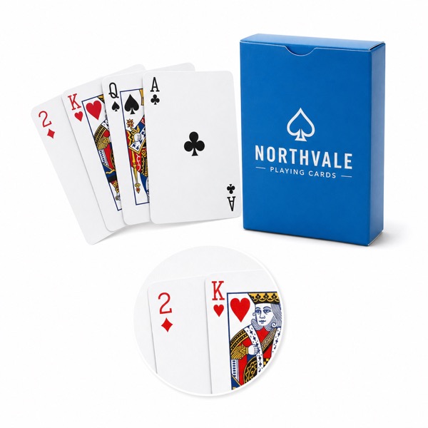 Eco-Friendly Ink Custom Poker Cards, MOQ 100 — Paper — Custom