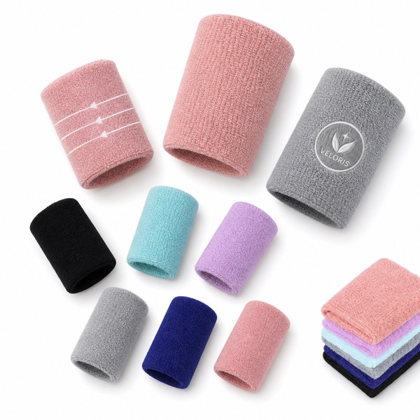 Stretch Wrist Sweatband Pair, 10 x 8 cm