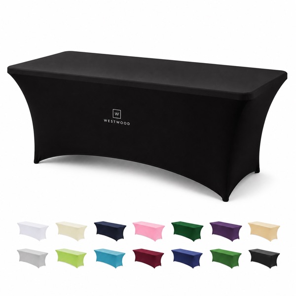 Full Color 6FT Table Cover 4-Way Stretch