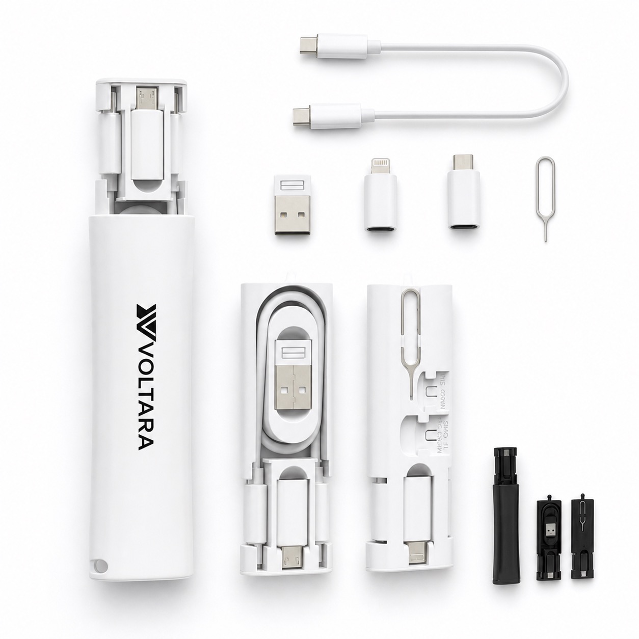 60W Travel Charging Cable Kit with 5-in-1 Adapters