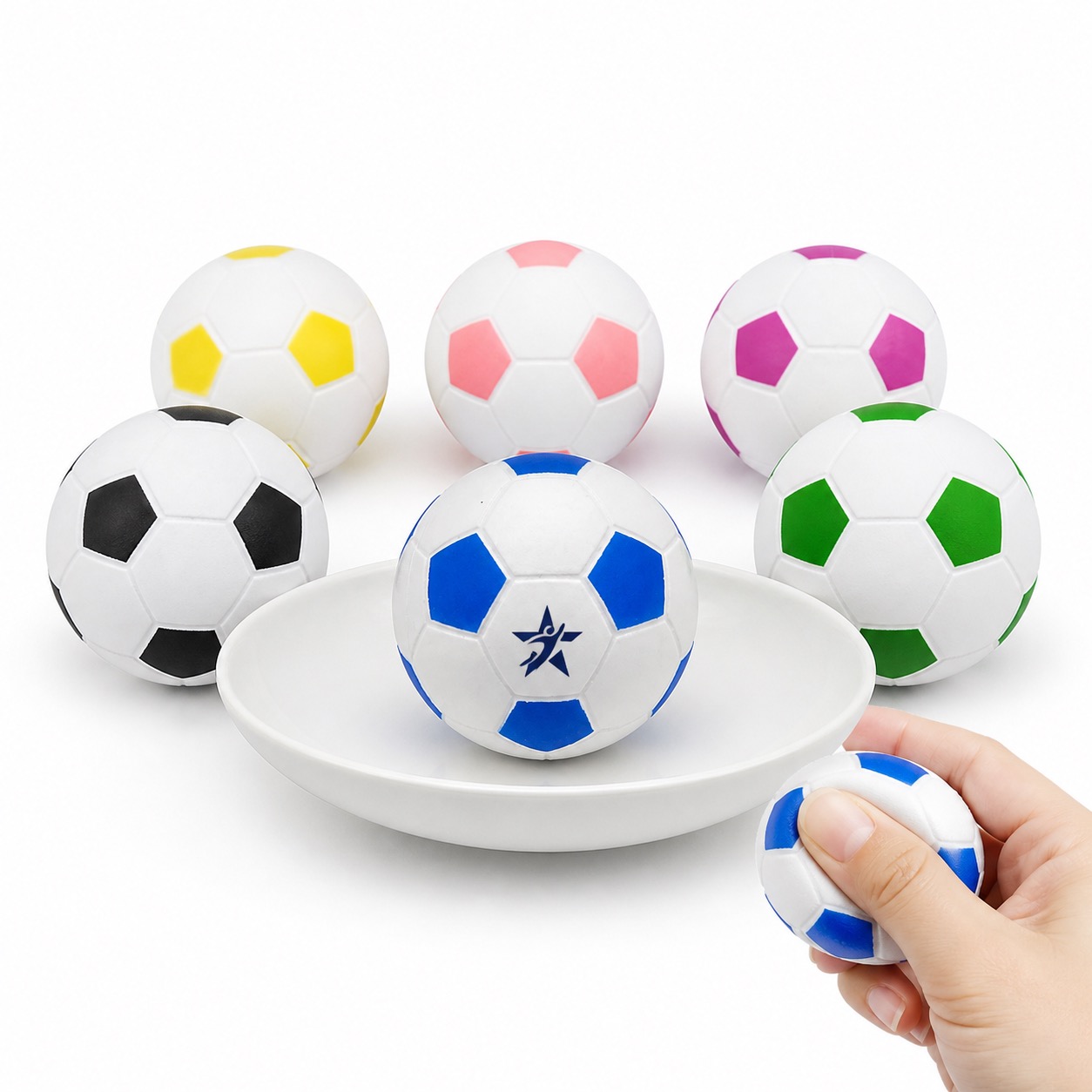 Mini Football Squeeze Ball 2.5 Inch PU Foam