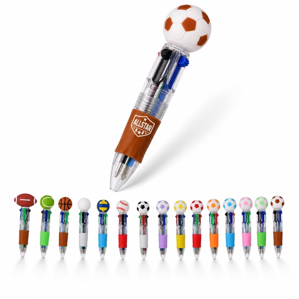 Sports Design Multicolor Pen with 0.7mm Tip