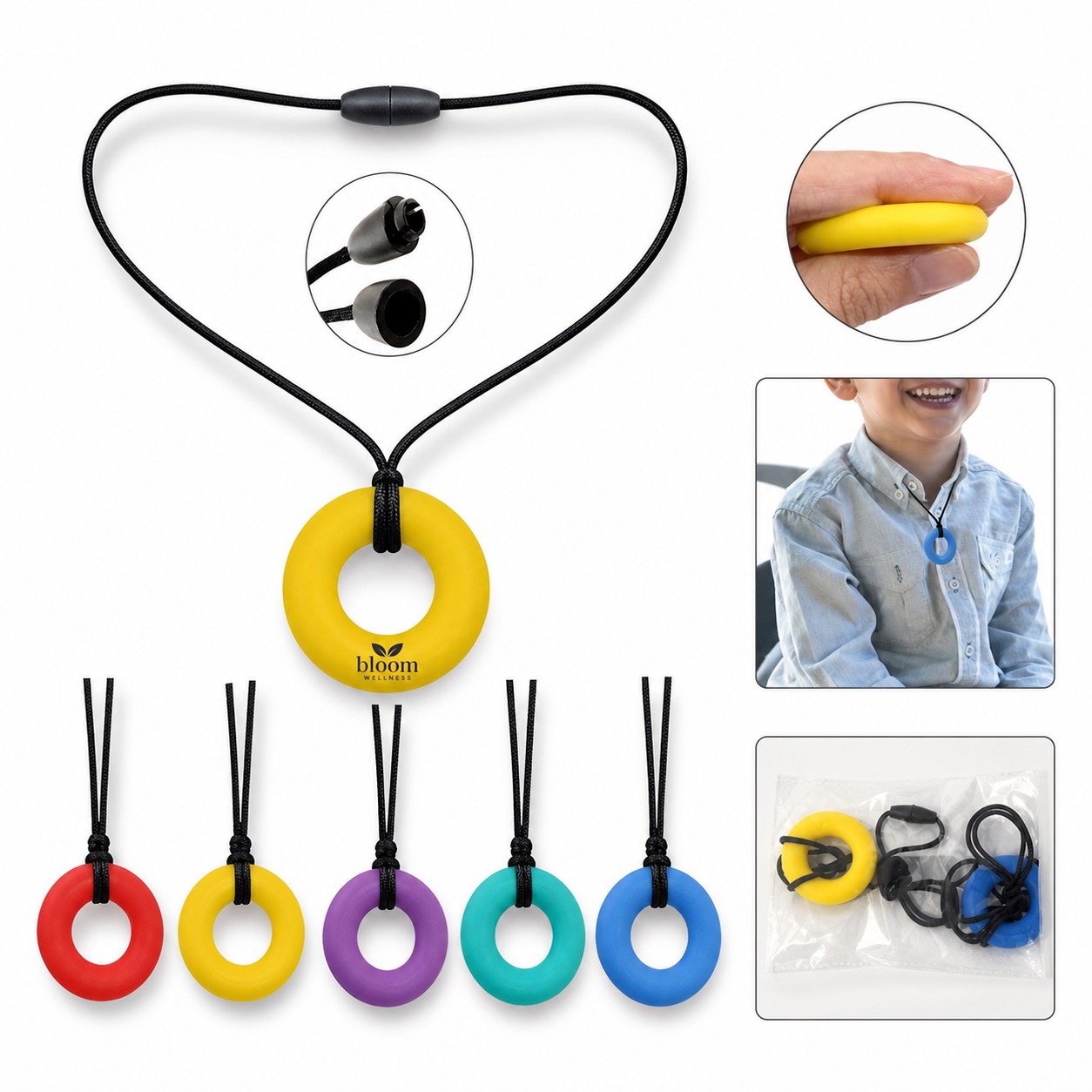 Adjustable Silicone Oral Motor Therapy Necklace