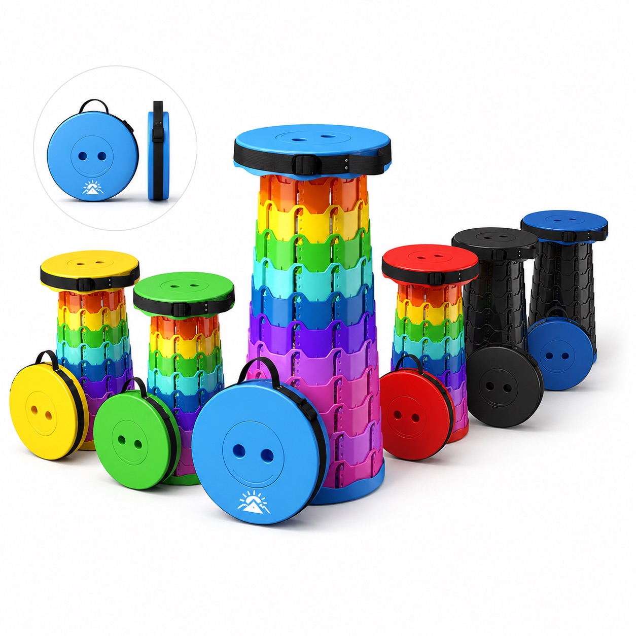 Telescoping Outdoor Stool Holds Up to 550 Pounds