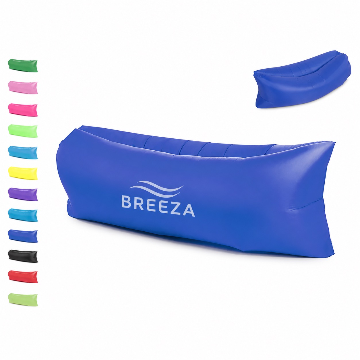 Compact Inflatable Lounger with Stable Chair Seat