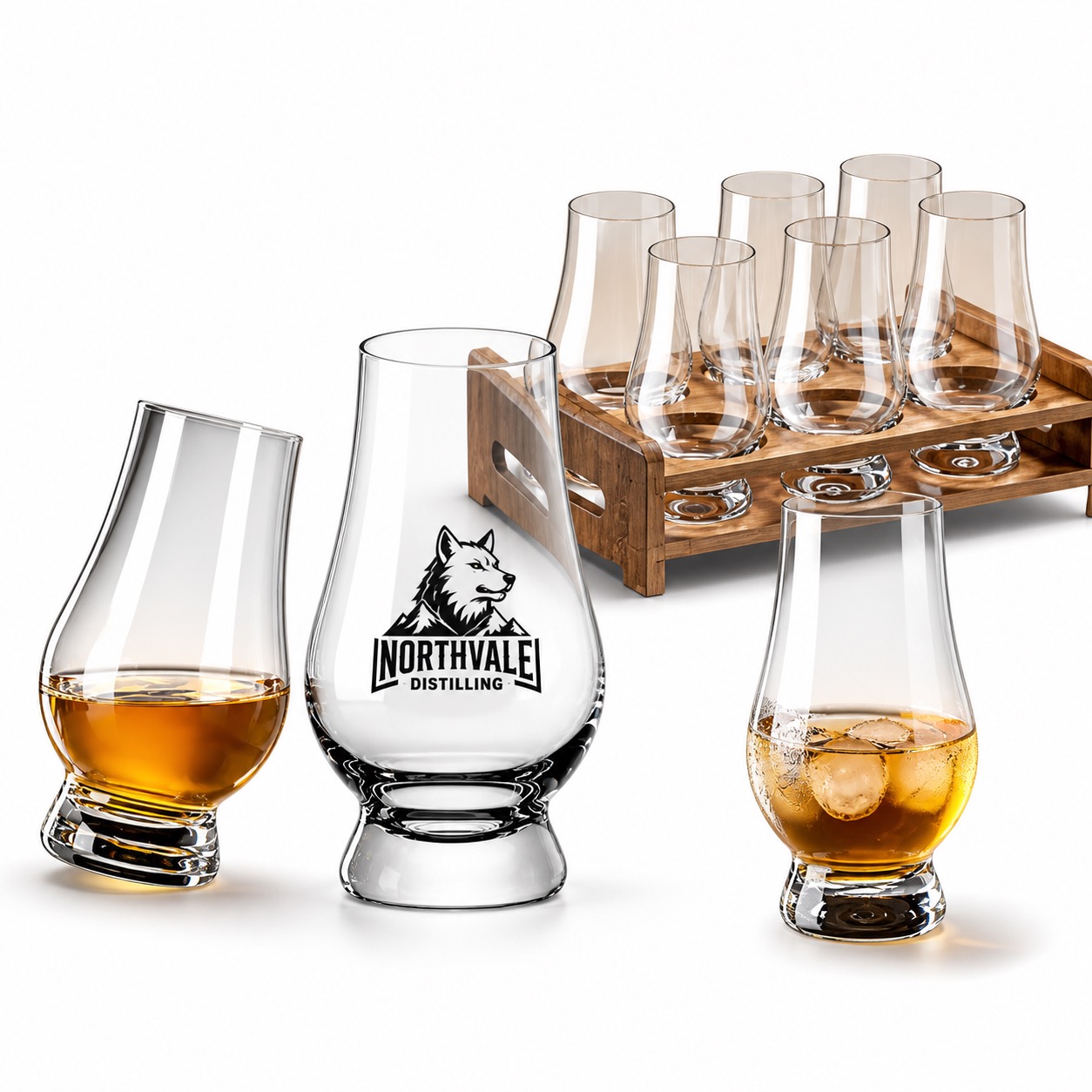 Luxury Whisky Glass 1.77 x 4.53 Inch Tapered Bowl
