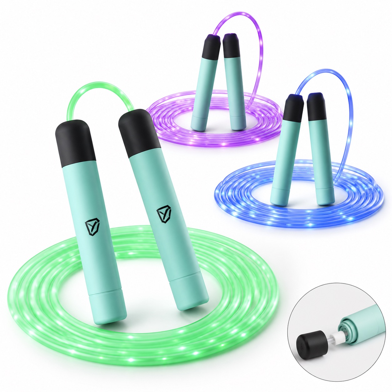 LED Jump Rope for Home Gym and Outdoor Fun