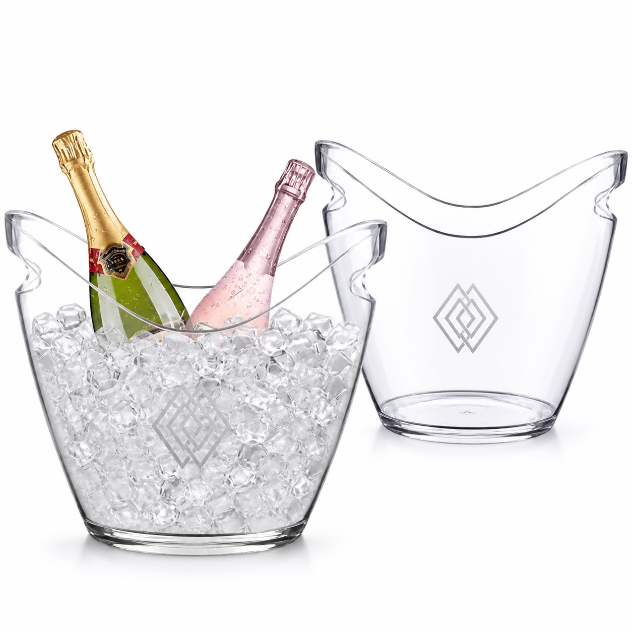 63 x 7.87 x 7.48 Inch Oval Ice Bucket