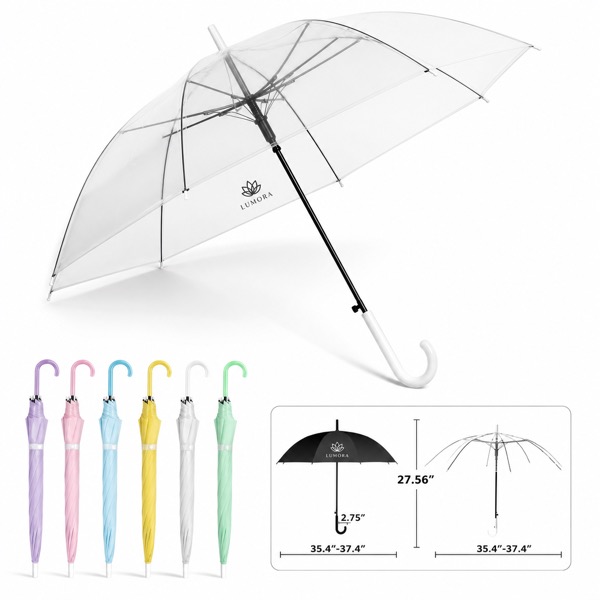 Reinforced Fiberglass Frame Clear Umbrella