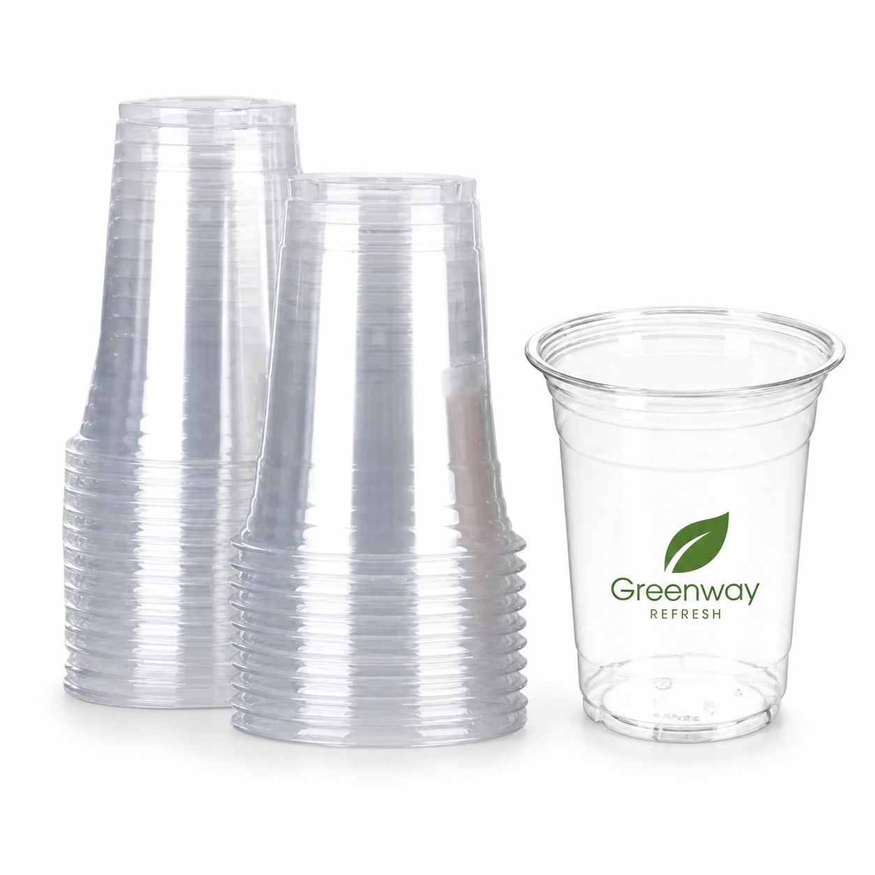 Clear Plastic Party Cups, 16oz Disposable