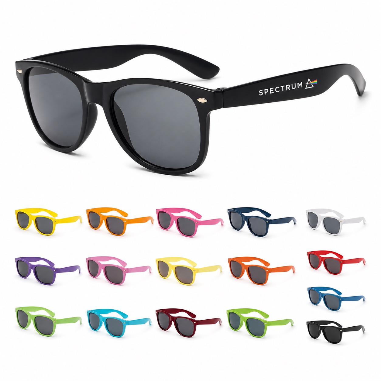 Classic Square PC Sunglasses for Promotions MOQ 20