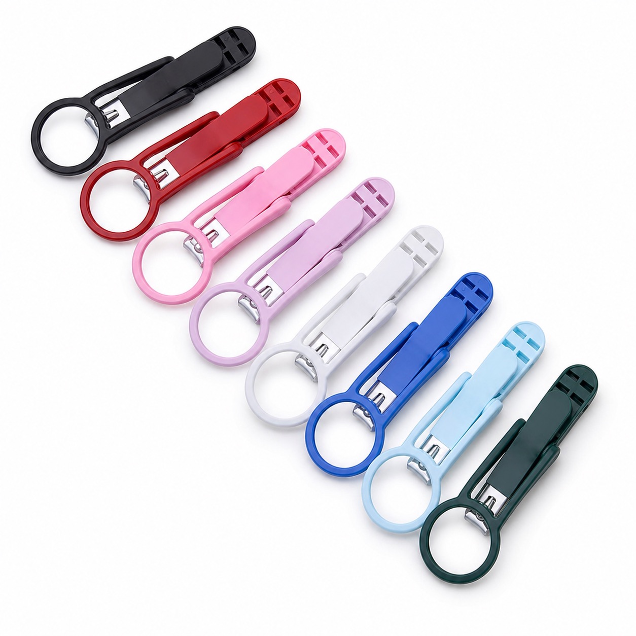 2x Magnifying Nail Clipper Metal Plastic