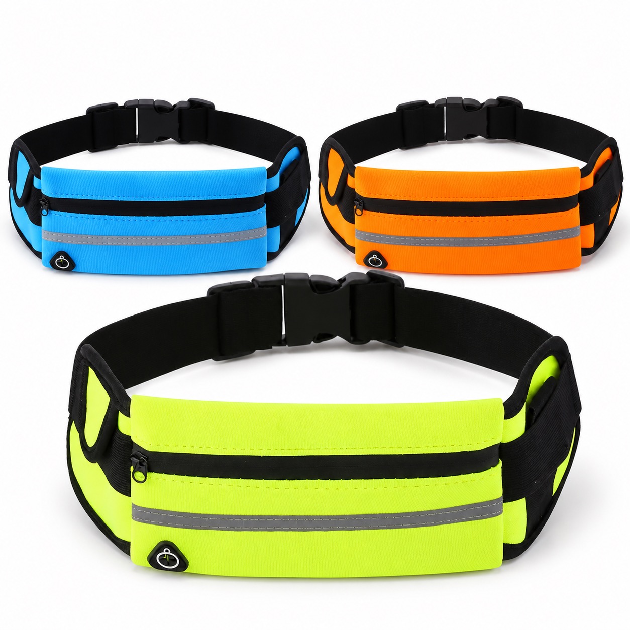 Water Resistant Jogging Belt with 350ml Water Bottle Holder