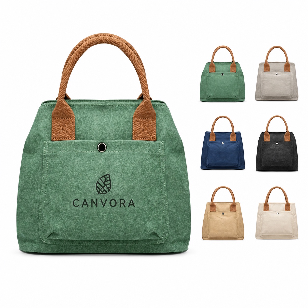 Compact Cotton Tote Bag for Daily Essentials