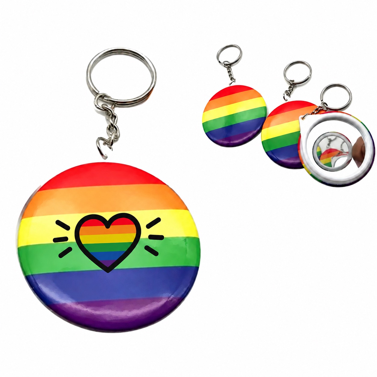 Mirror Keychain For Pride Events And Fundraisers