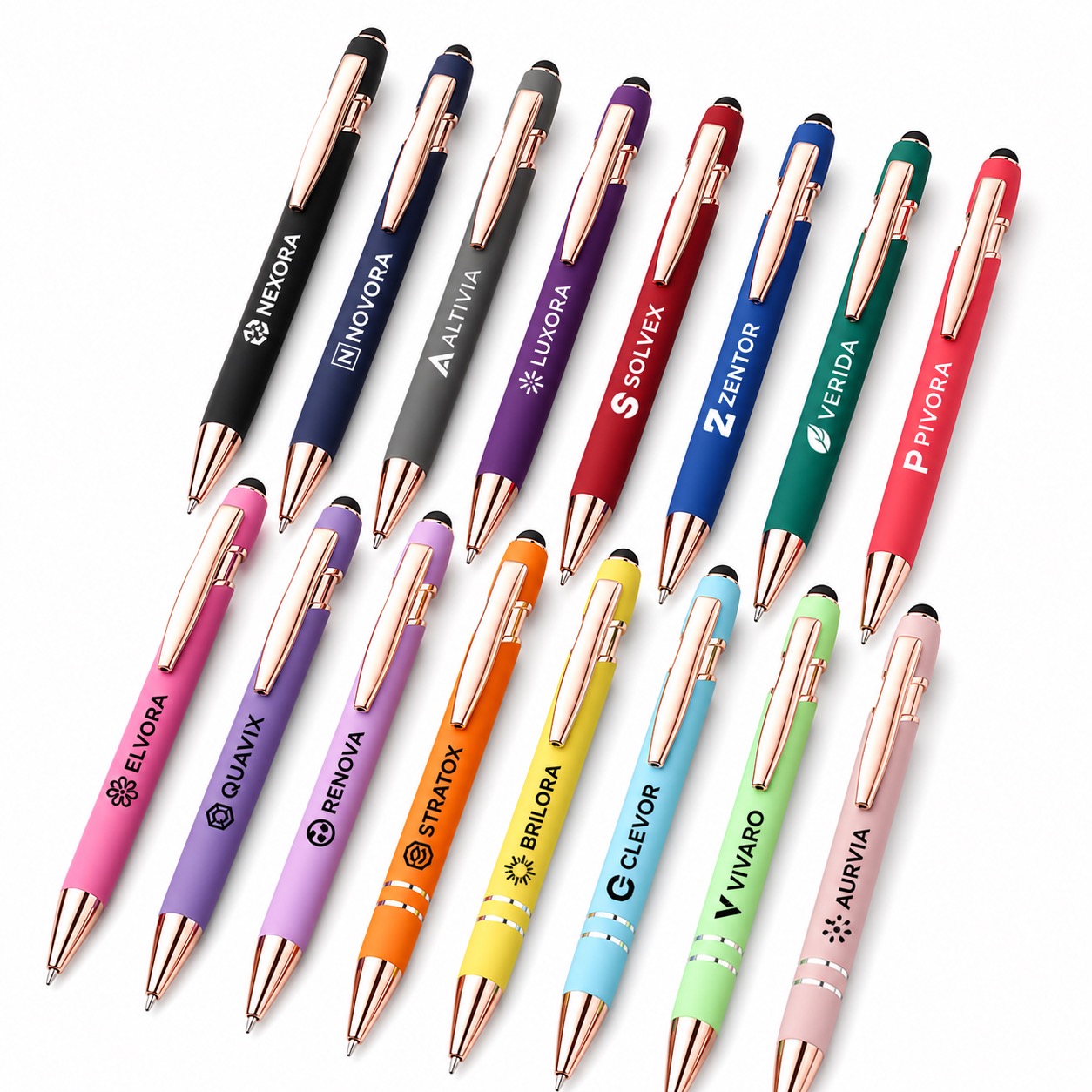 Fine Stylus and Retractable Ballpoint Writing Pen